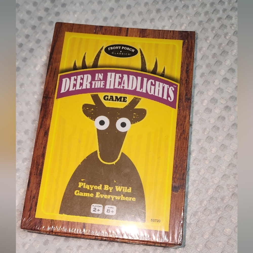 FRONT PORCH NEW SEALED DEER IN RHE HEADLIGHTS CARD GAME
